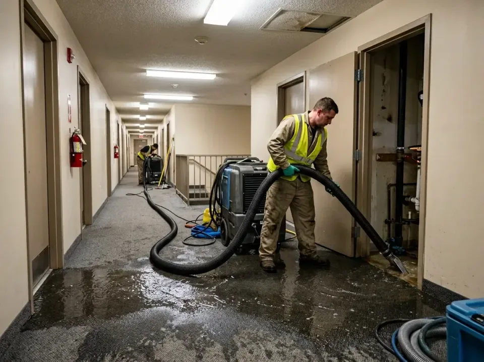 multi-unit-apartment-hallway-f-005 — frequently asked questions, Emergency Burst Pipe Water Extraction & Removal in Runnemed…